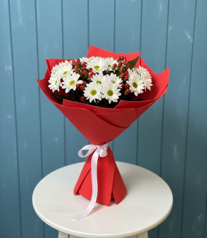 Букет цветов из: Хризантемы в Светлые Горы