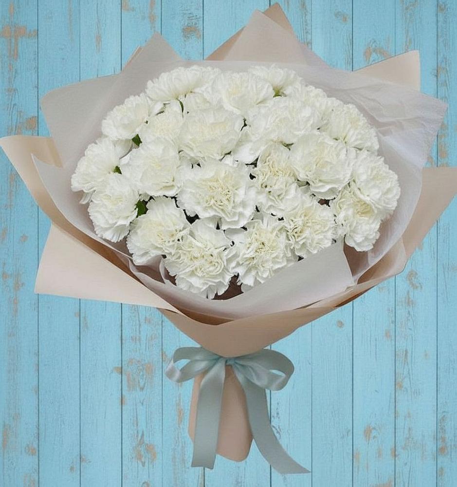 Букет цветов из: Гвоздики в Светлые Горы