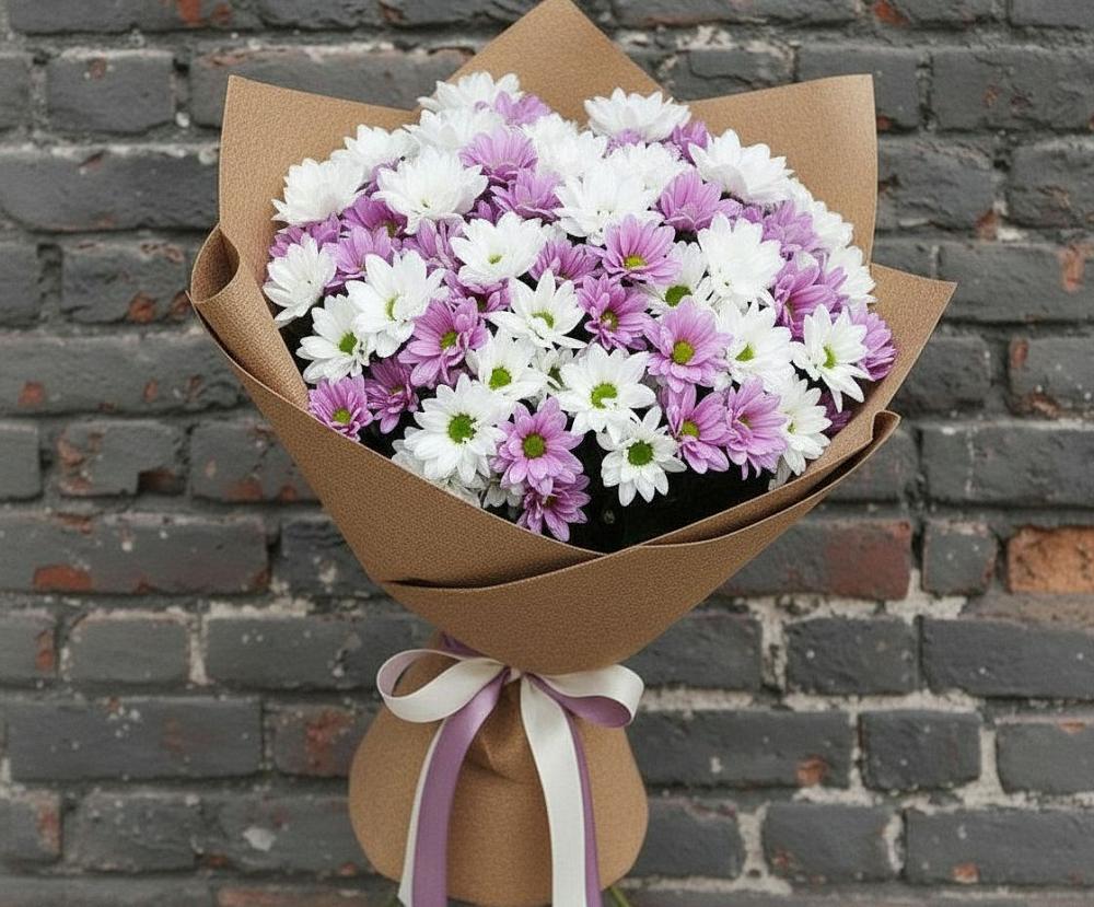 Букет цветов из: Хризантемы в Светлые Горы