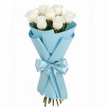 Букет 7 белых роз Проуд в Светлые Горы