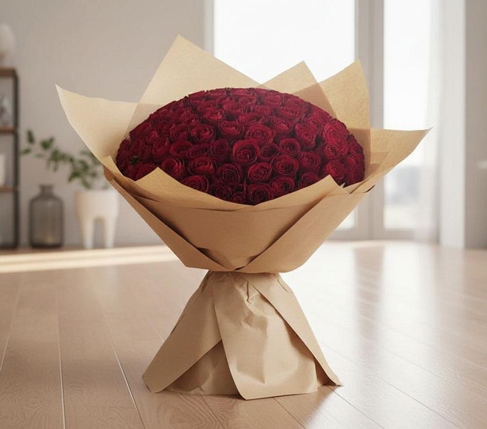 Букет 101 Красная роза в Светлые Горы