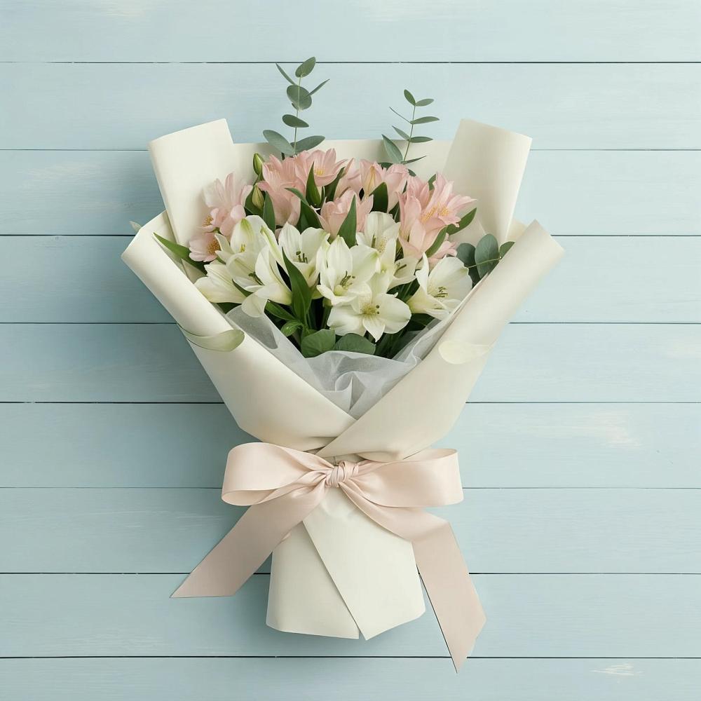 Букет цветов из: Альстромерии в Светлые Горы