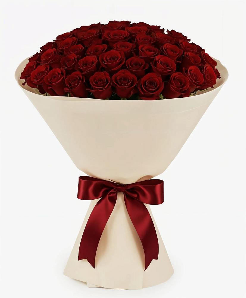 Букет 101 Бордовая роза Блэк Бакарра в Светлые Горы