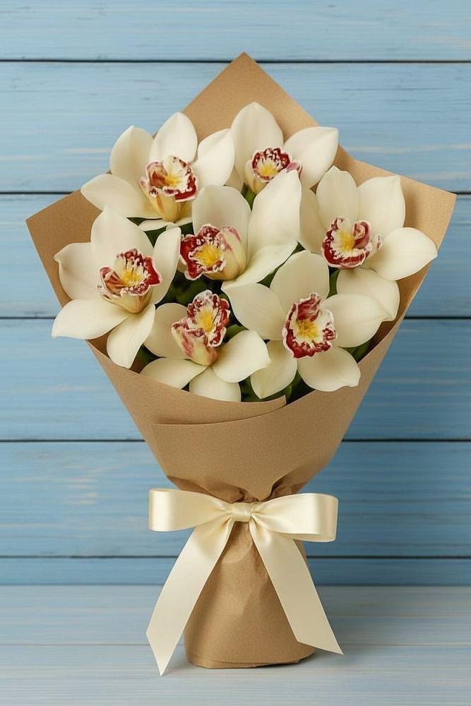 Букет цветов из: Орхидеи и Розы в Светлые Горы