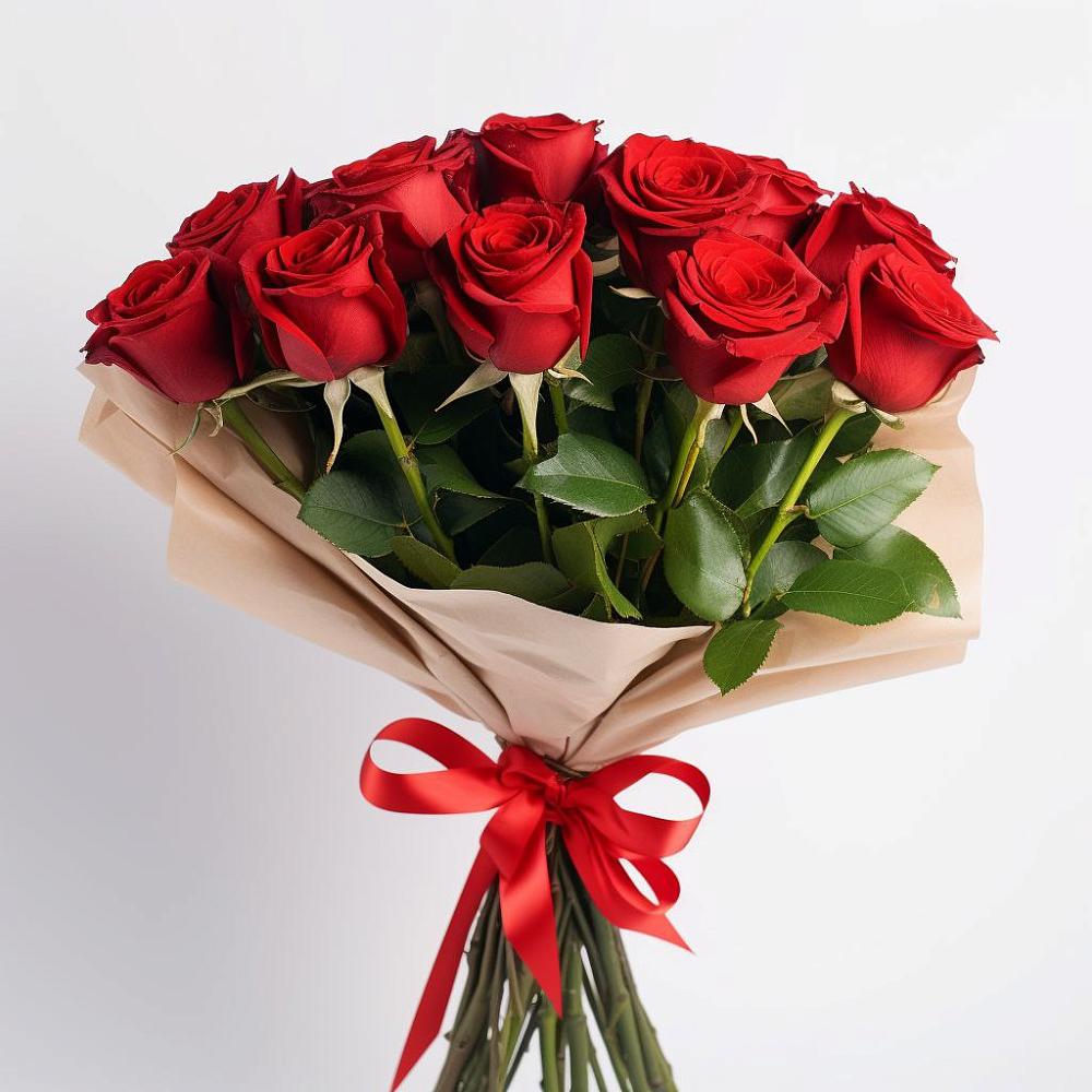 Букет 11 Красных роз Эдлесс Лав в Светлые Горы