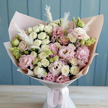 Букет цветов из:  Альстромерии и Розы в Светлые Горы